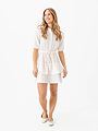 Vero Moda Natti Short Sleeve V-Neck Short Dress Snow White