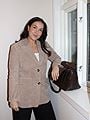 Vero Moda Pernille Long Sleeve Suede Jacket Silver Mink