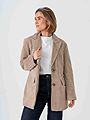 Vero Moda Pernille Long Sleeve Suede Jacket Silver Mink