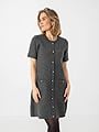 Vero Moda Johanna Short Sleeve O-Neck Dress Medium Grey Melange
