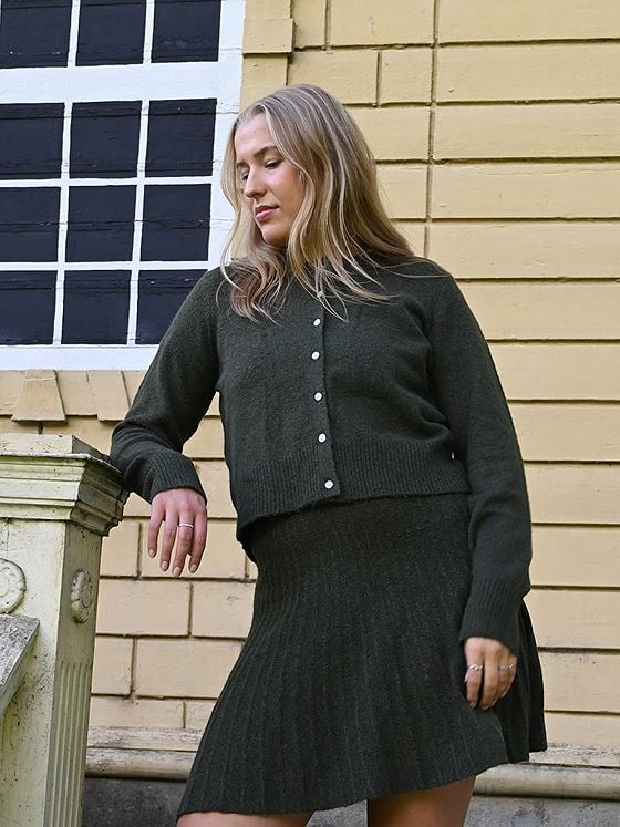 Vero Moda Macy Long Sleeve O-Neck Cardigan Grape Leaf W. Melange