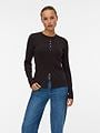 Vero Moda Aware Long Sleeve O-Neck Knit Cardigan Chocolate torte