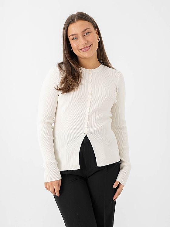 Vero Moda Aware Long Sleeve O-Neck Knit Cardigan Snow White