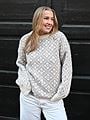 Vero Moda Inga Long Sleeve O-Neck Oversized Pullover Birch W. Moonrock