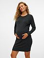 Vero Moda Maternity Doffy Long Sleeve O-Neck Dress Black