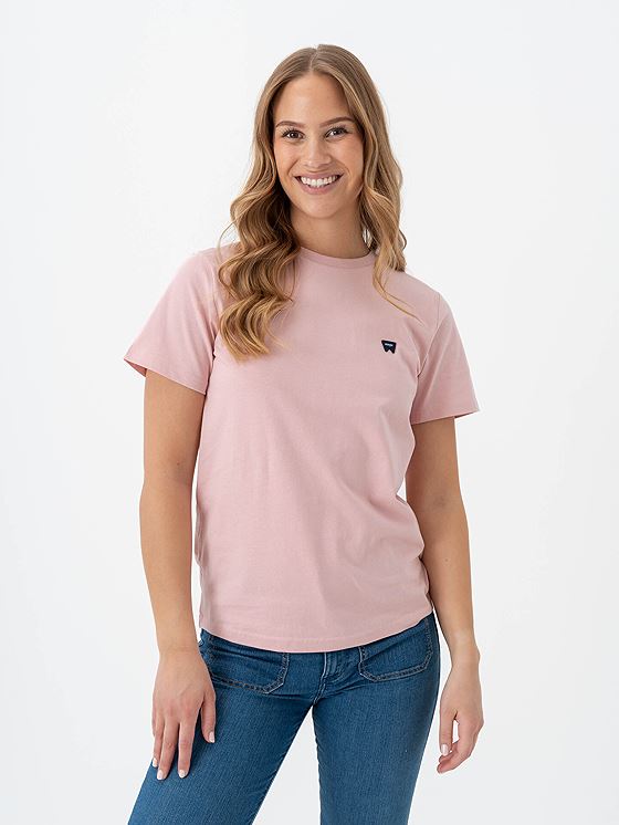 Wrangler Regular Tee Silver Pink