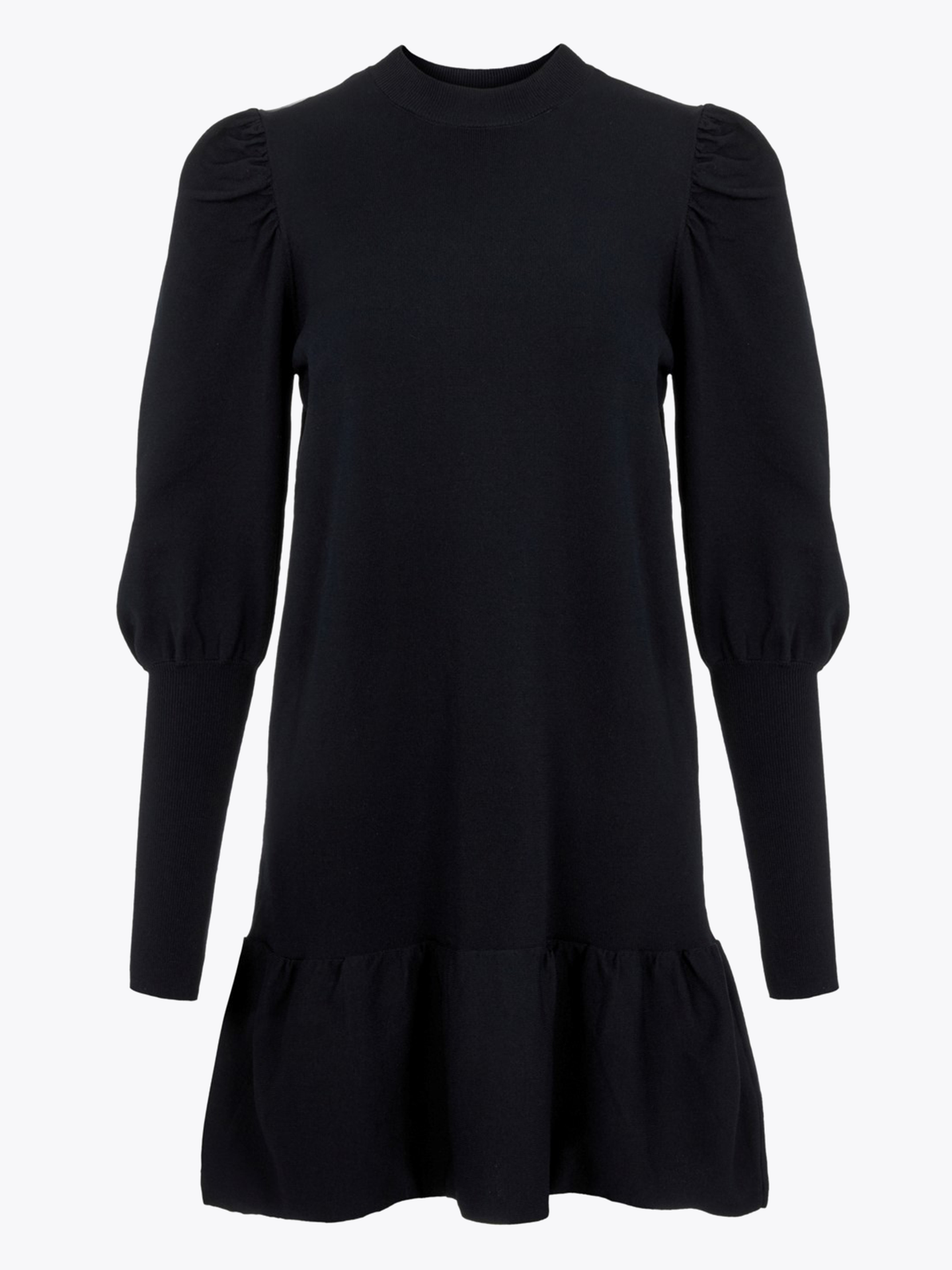 Y.A.S Sines Long Sleeve Knit Dress Black