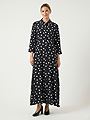 Y.A.S Savanna Long Shirt Dress Black / White
