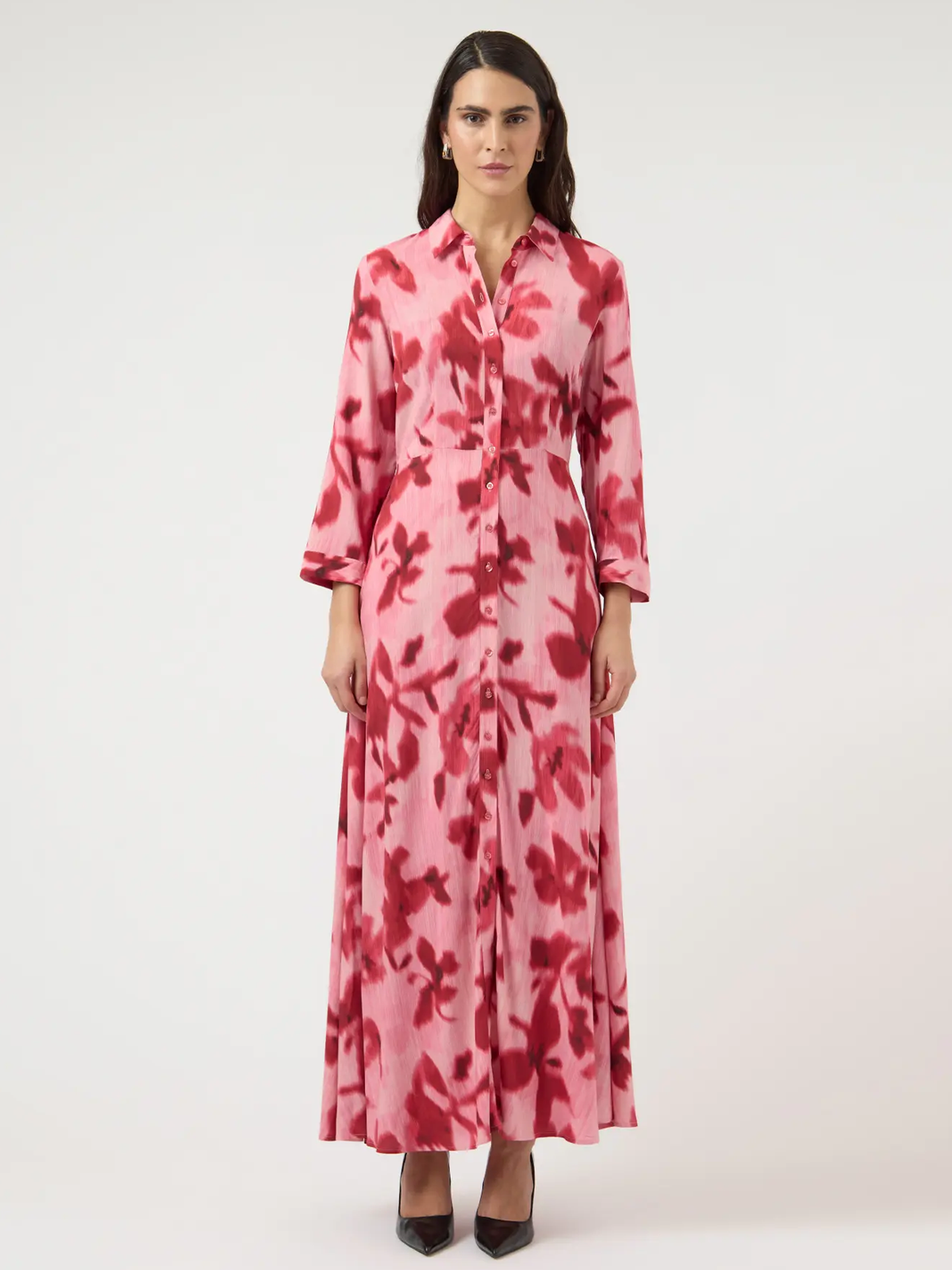 Y.A.S Savanna Long Shirt Dress Moonlite Mauve Cammy