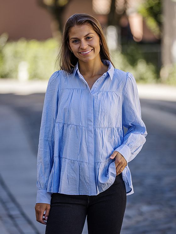 Y.A.S Pala Long Sleeve Shirt Kentucky Blue