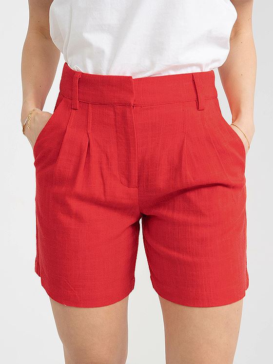 Y.A.S Isma Hight Waist Shorts Bittersweet