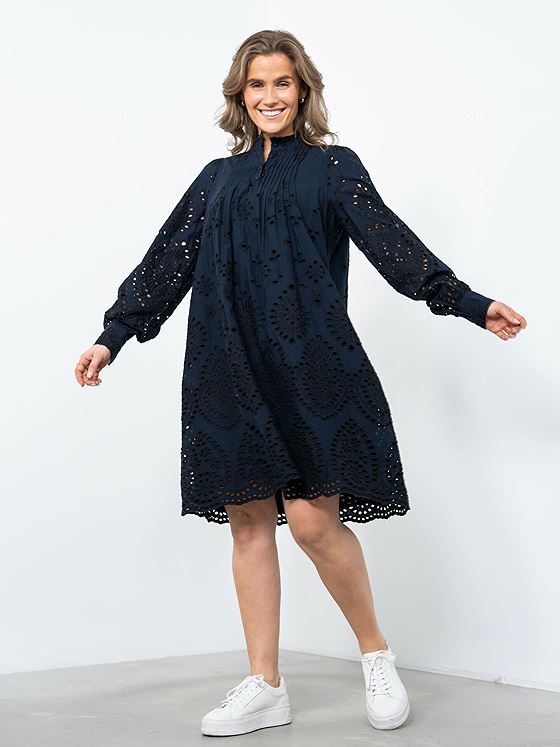 Y.A.S Oma Long Sleeve Dress Sky Captain