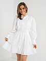 Y.A.S Siv Long Sleeve Dress Bright White