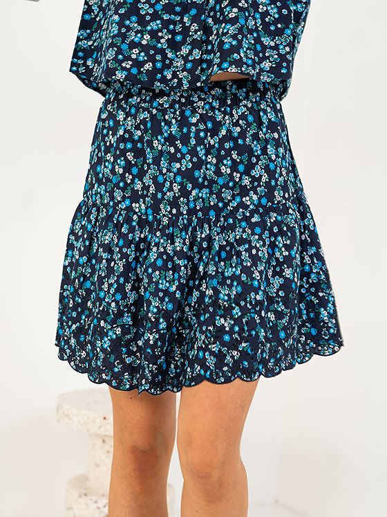 Y.A.S Ziggy High Waist Skirt Navy blue