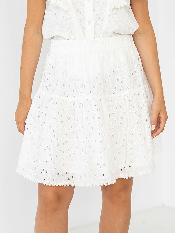 Y.A.S Jimbo High Waist Skirt Star White - Get Inspired Exclusive Collection