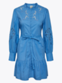 Y.A.S Zira Long Sleeve Shirt Dress Azure Blue