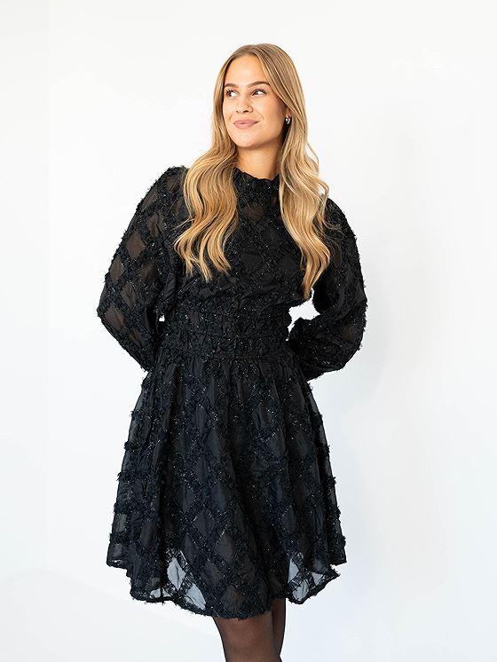 Y.A.S Harlie Long Sleeve Dress Black