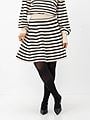 Y.A.S Fonny High Waisted Skirt Birch Black Stripes