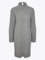Y.A.S Emilie Long Sleeve High Neck Knit Dress Light Grey Melange