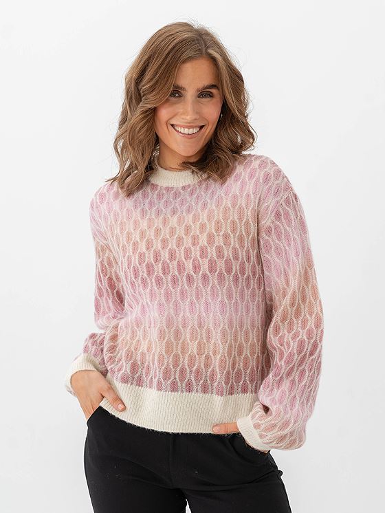 Y.A.S Space Long Sleeve Knit Pullover Sandshell