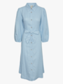 Y.A.S Flaxy 3/4 Linen Shirt Dress Clear Sky