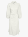 Y.A.S Flaxy 3/4 Linen Shirt Dress Star White