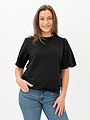 Y.A.S Lex Short Sleeve Top Black