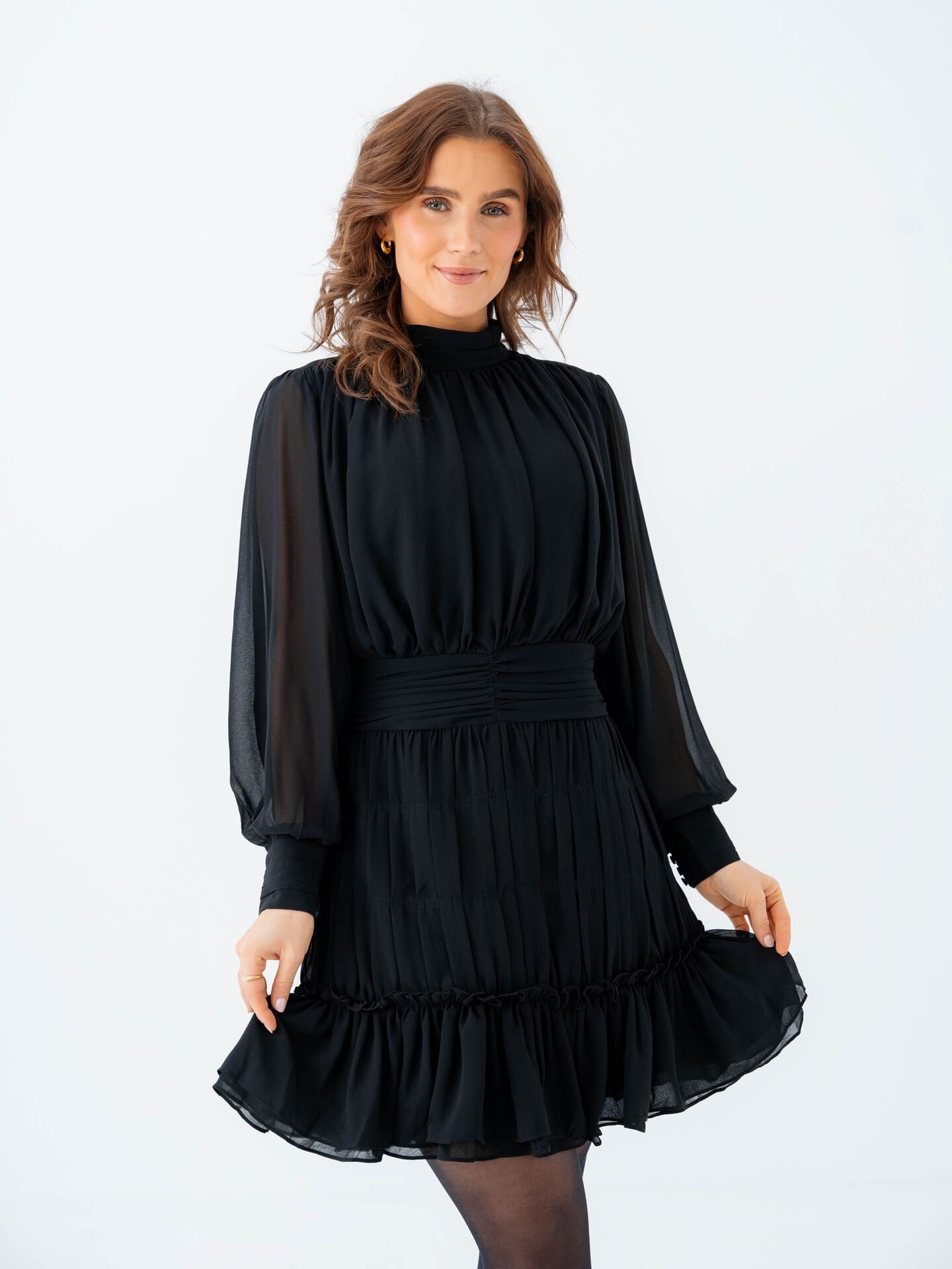 Y.A.S Mae Long Sleeve Dress Black