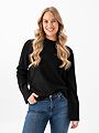 Y.A.S Emilie O-Neck Knit Pullover Black