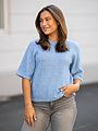 Y.A.S Sanne 2/4 Knit Vista Blue