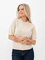 Y.A.S Lena Short Sleeve Knit Pullover Birch