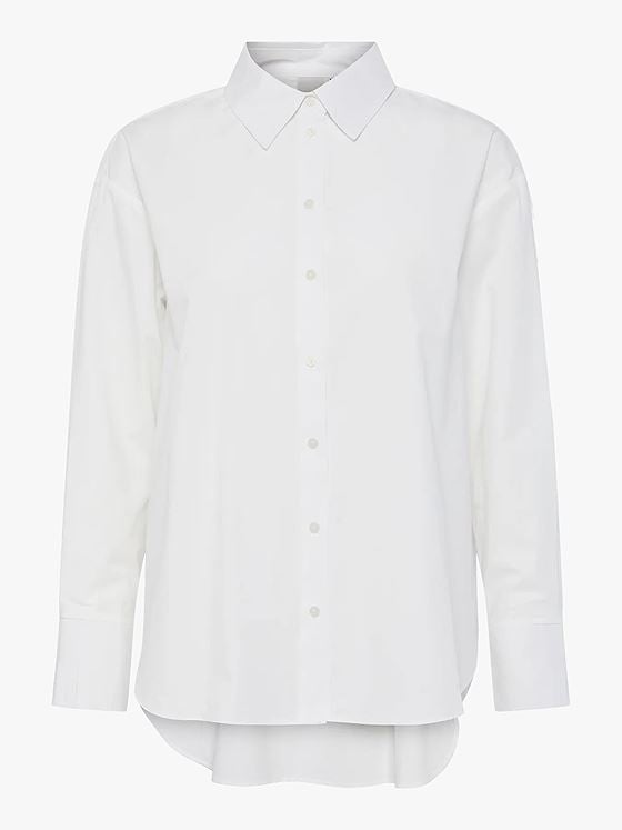 Y.A.S Hilde Long Sleeve Shirt Star White