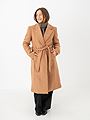Y.A.S Kali Wool Blend Coat Tobacco Brown