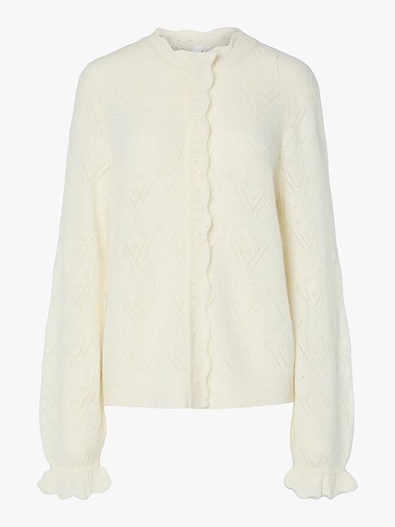 Y.A.S Pino Long Sleeve Knit Cardigan Birch