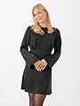 Y.A.S Vima Long Sleeve Open Back Dress Black