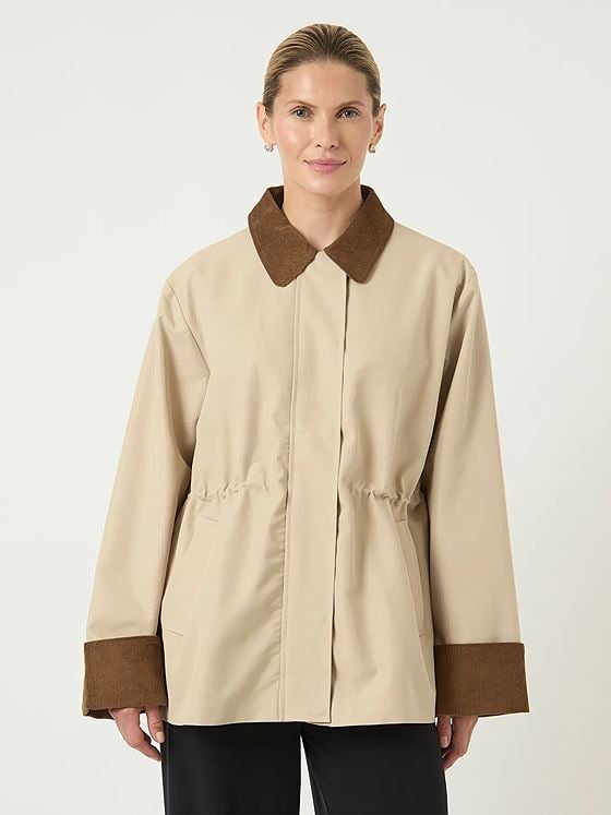 Y.A.S Anca Long Sleeve Parka Jakcet Oxford Tan