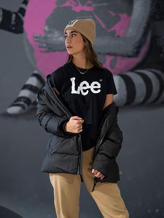 Lee Logo Tee Black