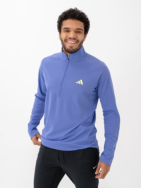 adidas Adizero 1/4 Zip Semi Cobalt Blue