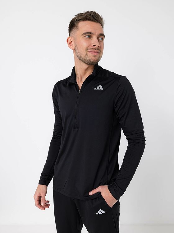 adidas Own The Run 1/2 Zip Black