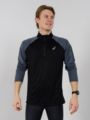 Asics Icon Long Sleeve 1/2 Zip Performance Black/Carrier Grey
