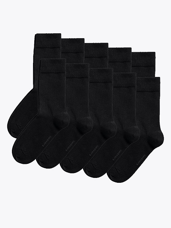 Björn Borg Essential Ankle Sock 10P Black Beauty
