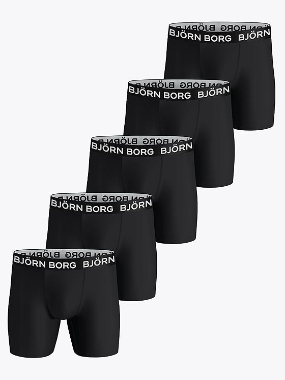 Björn Borg Performance Boxer 5p Black