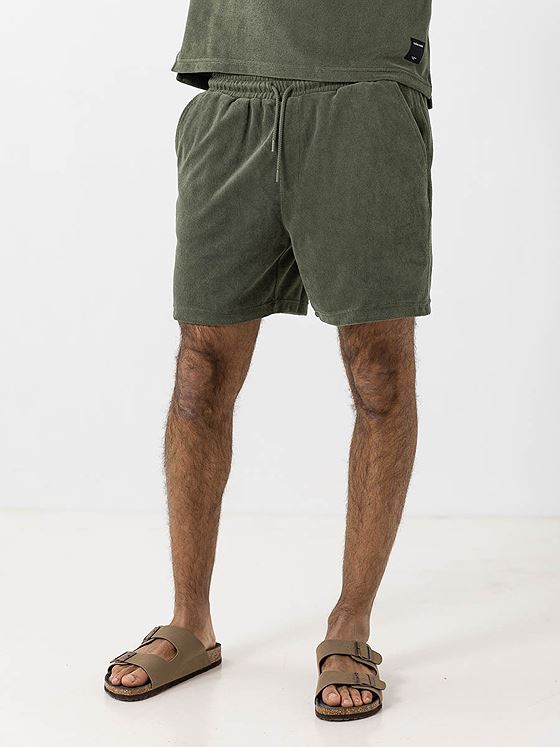 Björn Borg Borg Toweling Pool Shorts - Grønn Beetle