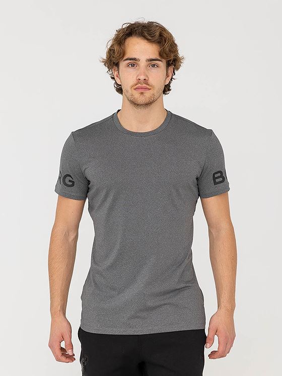 Björn Borg Borg T-Shirt Dark Grey Melange