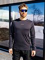 Dæhlie Performance Wool Long Sleeve Obsidian