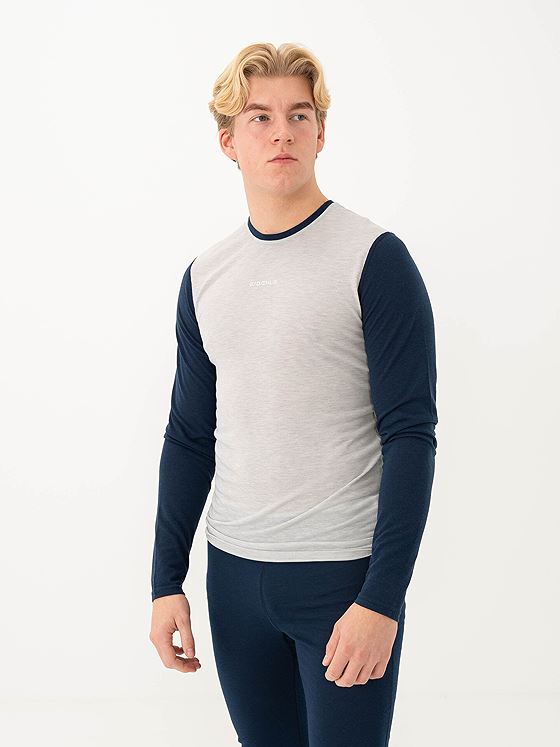 Dæhlie Activate Wool Mix Long Sleeve Quiet Grey