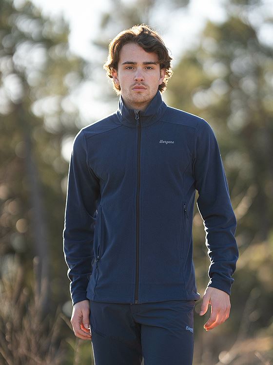 Bergans Finnsnes Fleece Jacket Navy Blue