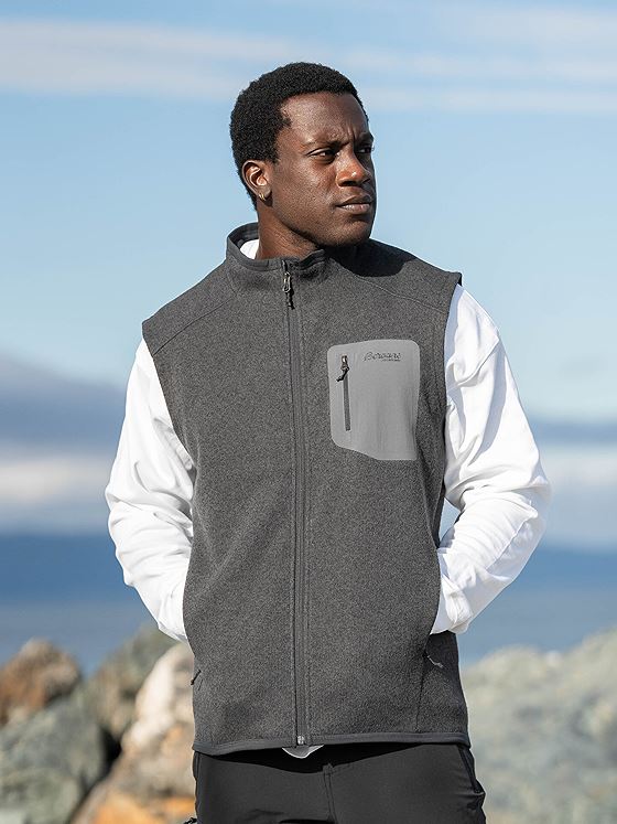 Bergans Kamphaug Knitted Vest Men Dark Shadow Grey