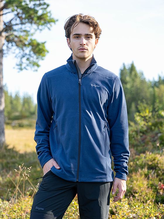Bergans Finnsnes Fleece Jacket Men Navy Blue