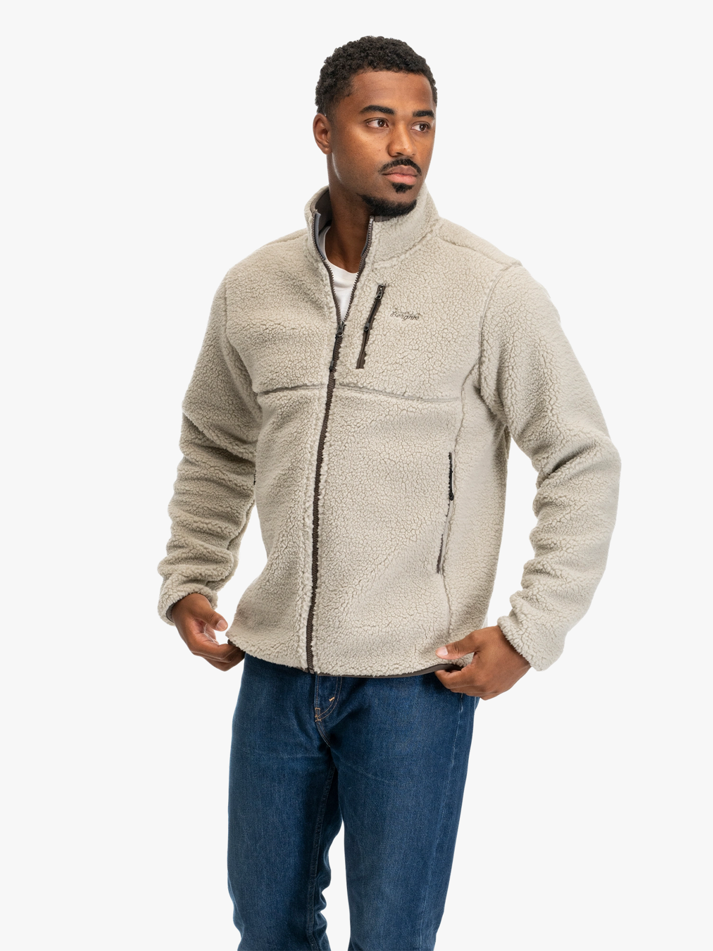 Bergans Lunnan Pile Fleece Jacket Men Coastal Sand